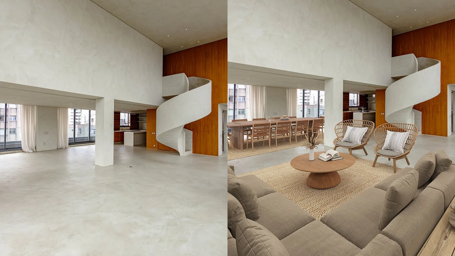 Cobertura duplex nos Jardins ambientada virtualmente pela RUUM